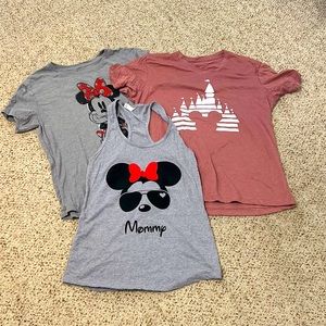 Disney Mommy Shirts lot of 3